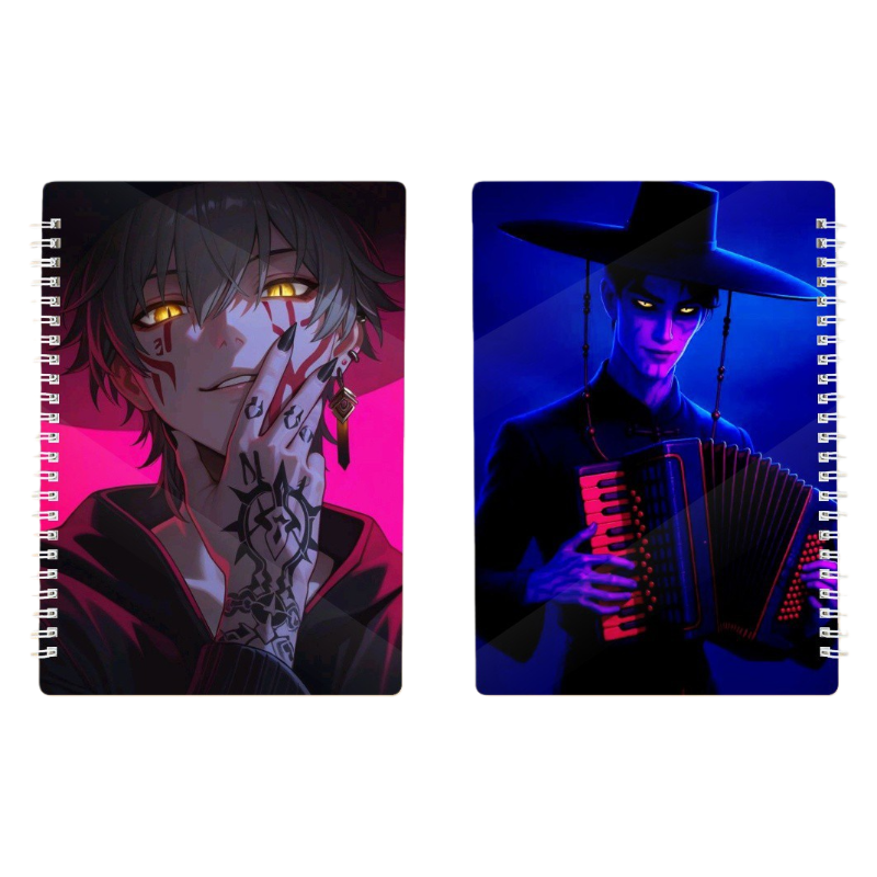 HUNTRX Demon Hunters Saga Boy Band Printed A5 Spiral Notebook Student School & Office Supplies