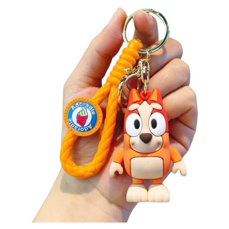 Cartoon Bluey Silicone Keychain Inspired Bag Charm & Accessory