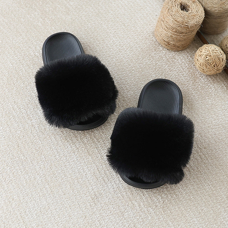 Kids EVA Fuzzy Slippers Non-Slip Warm Toddler & Little Kids Indoor/Outdoor Slippers