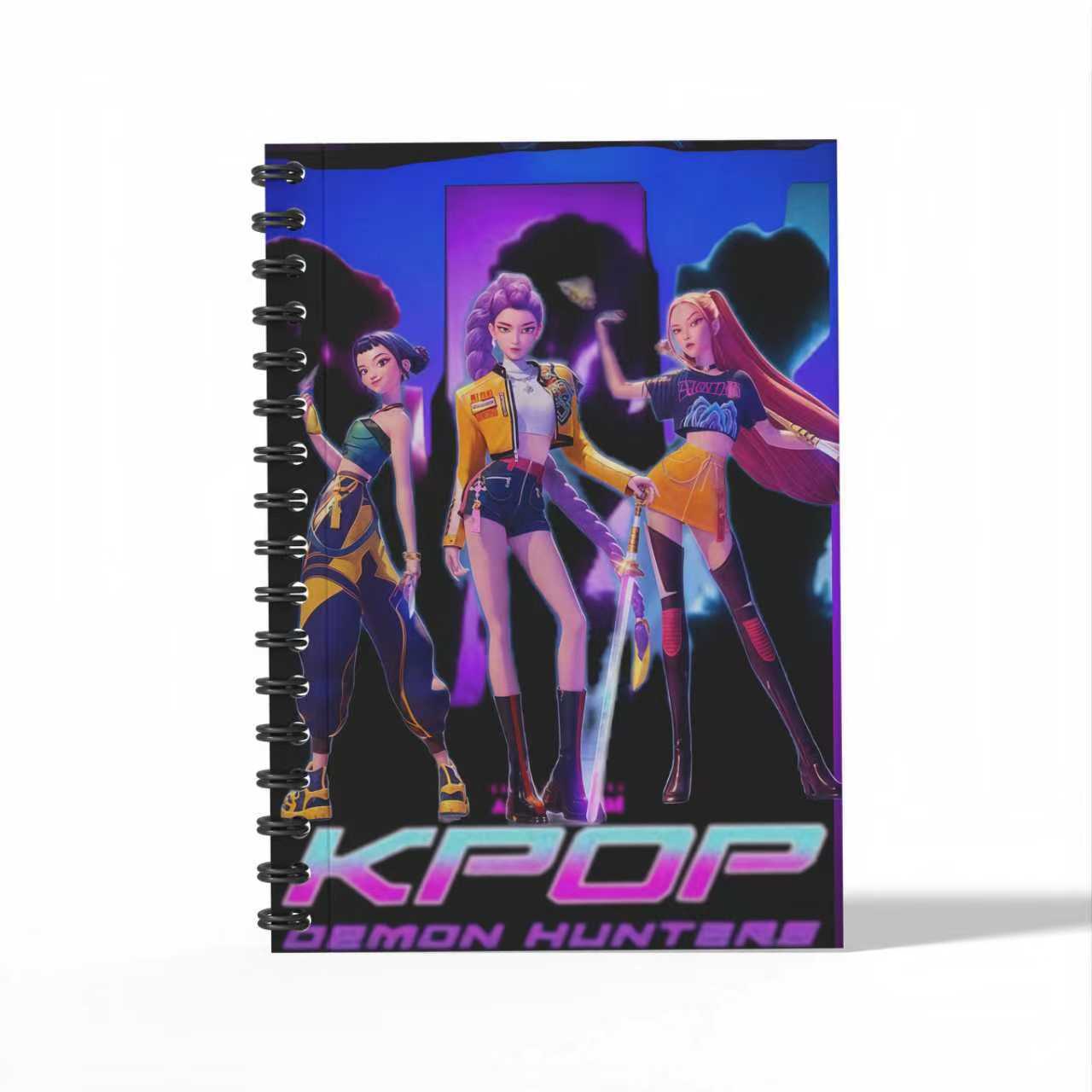 K-Pop Demon Hunters Merchandise A6 Spiral Notebook Student Office Stationery