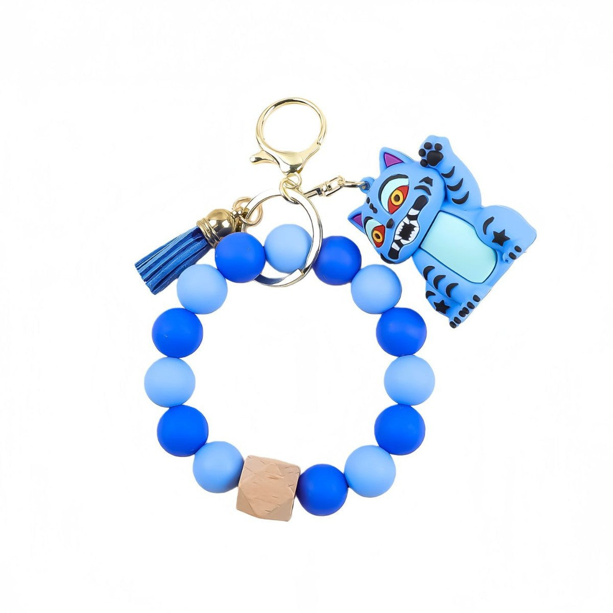 K-Pop Demon Girl–Inspired Silicone Beaded Keychain & Bracelet Charm