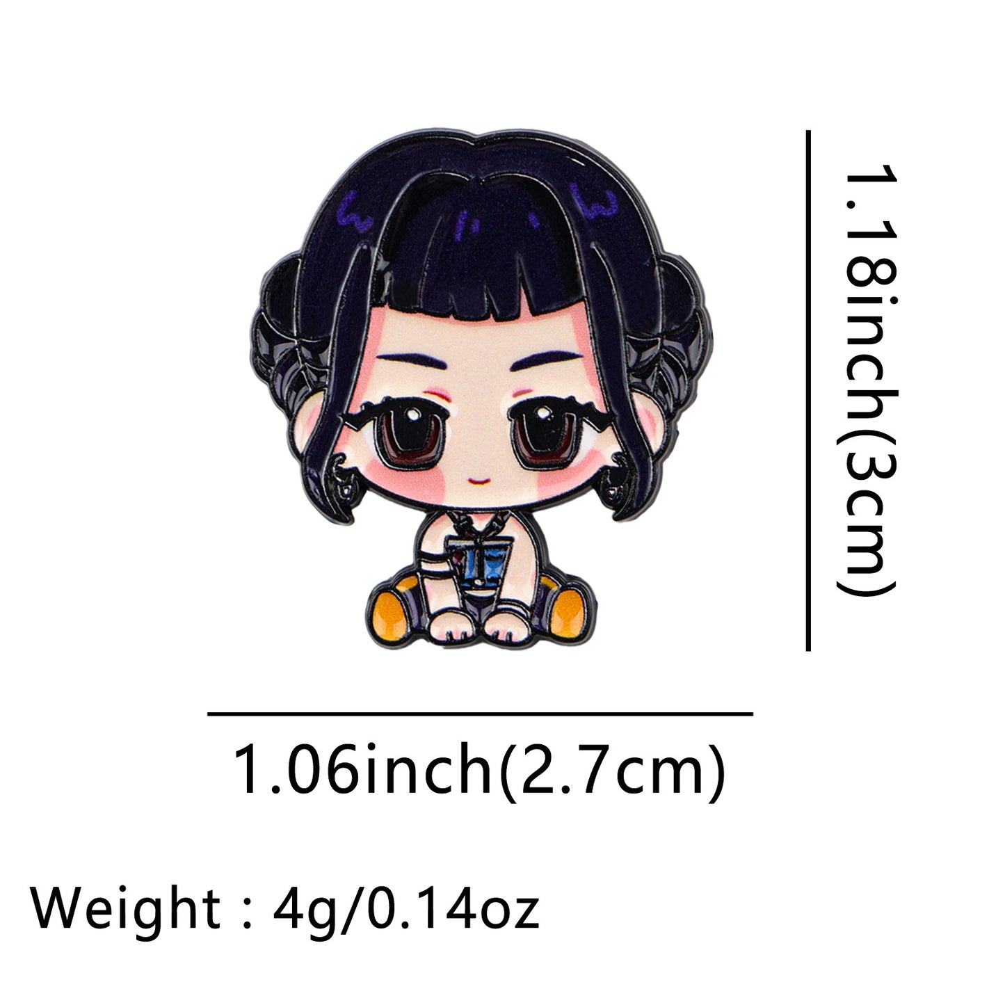 K-Pop Demon Hunters Cartoon Metal Brooch Creative Badge Pin for Bags and Clothing Accessories