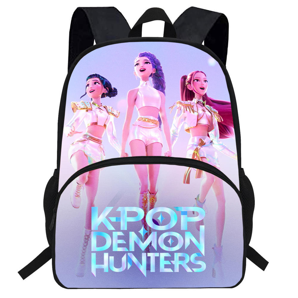 K-Pop Demon Hunters Printed Backpack Cartoon Student School Bag Anime Merch Kids