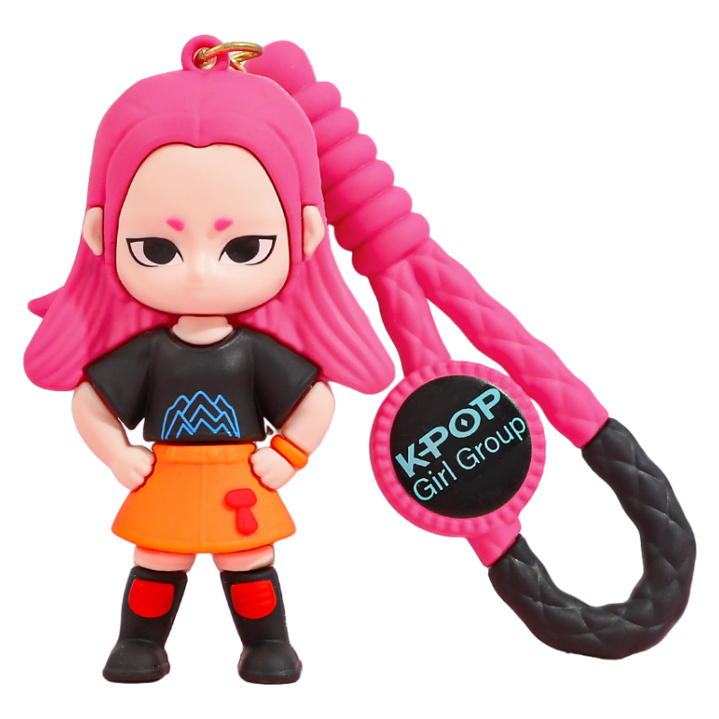 K-Pop Demon Hunters PVC Silicone Keychain Backpack Charm Trendy Merchandise
