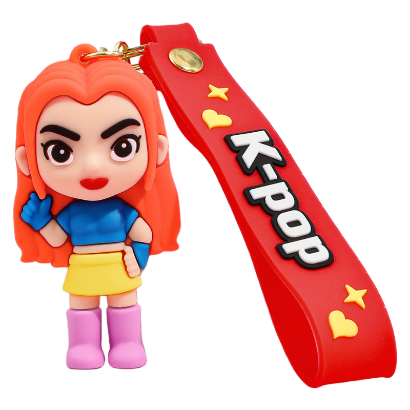 K-Pop Demon Hunters PVC Silicone Keychain Backpack Charm Trendy Merchandise Gifts