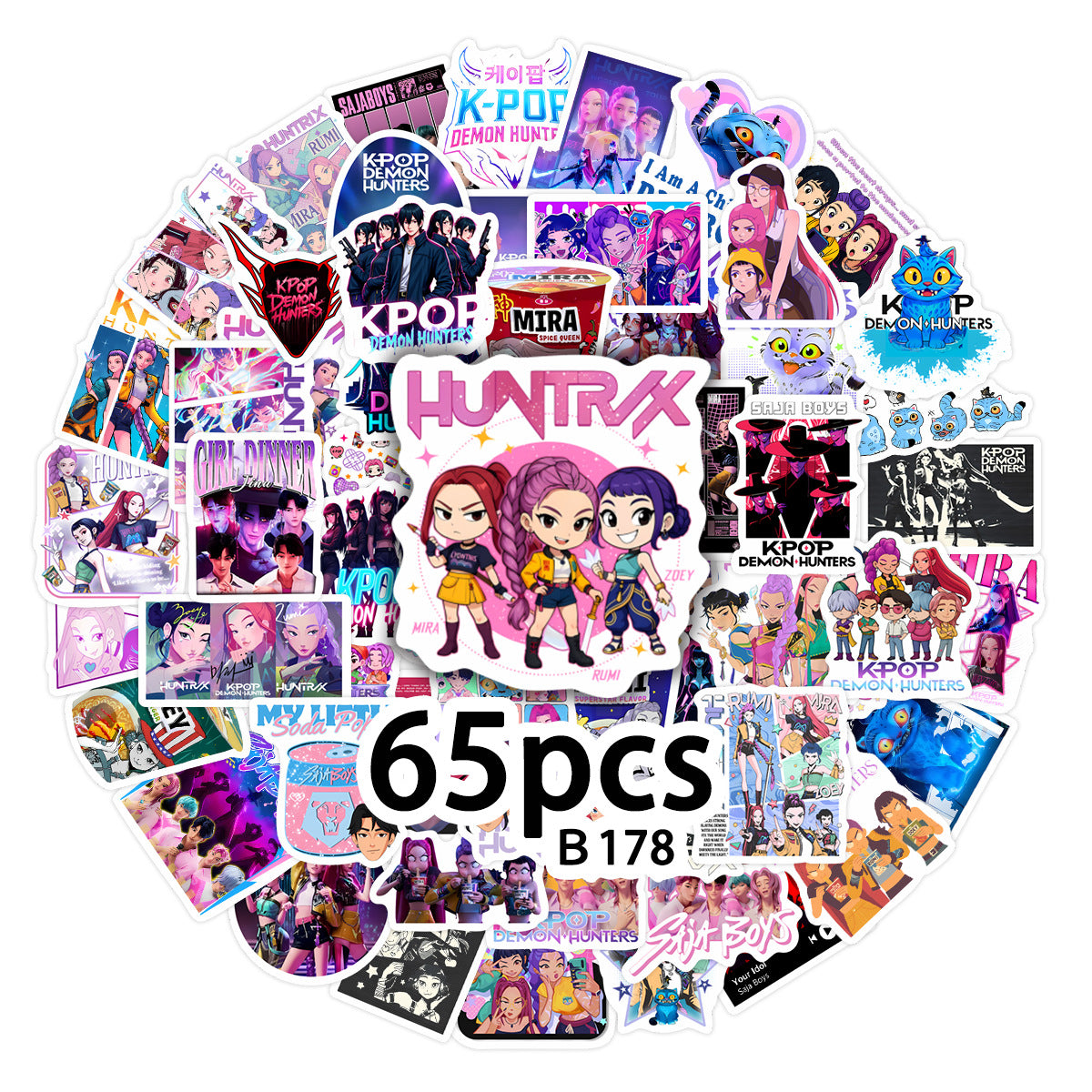 KPOP Demon Hunters Saja Boys Stickers Character Decals DIY Scrapbooking & Craft Supplies