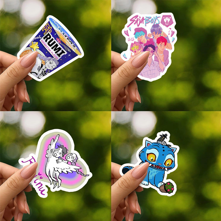 KPOP Huntrix Demon Hunter Girl & Boy Stickers Cartoon Character Decals DIY Scrapbooking & Craft Supplies