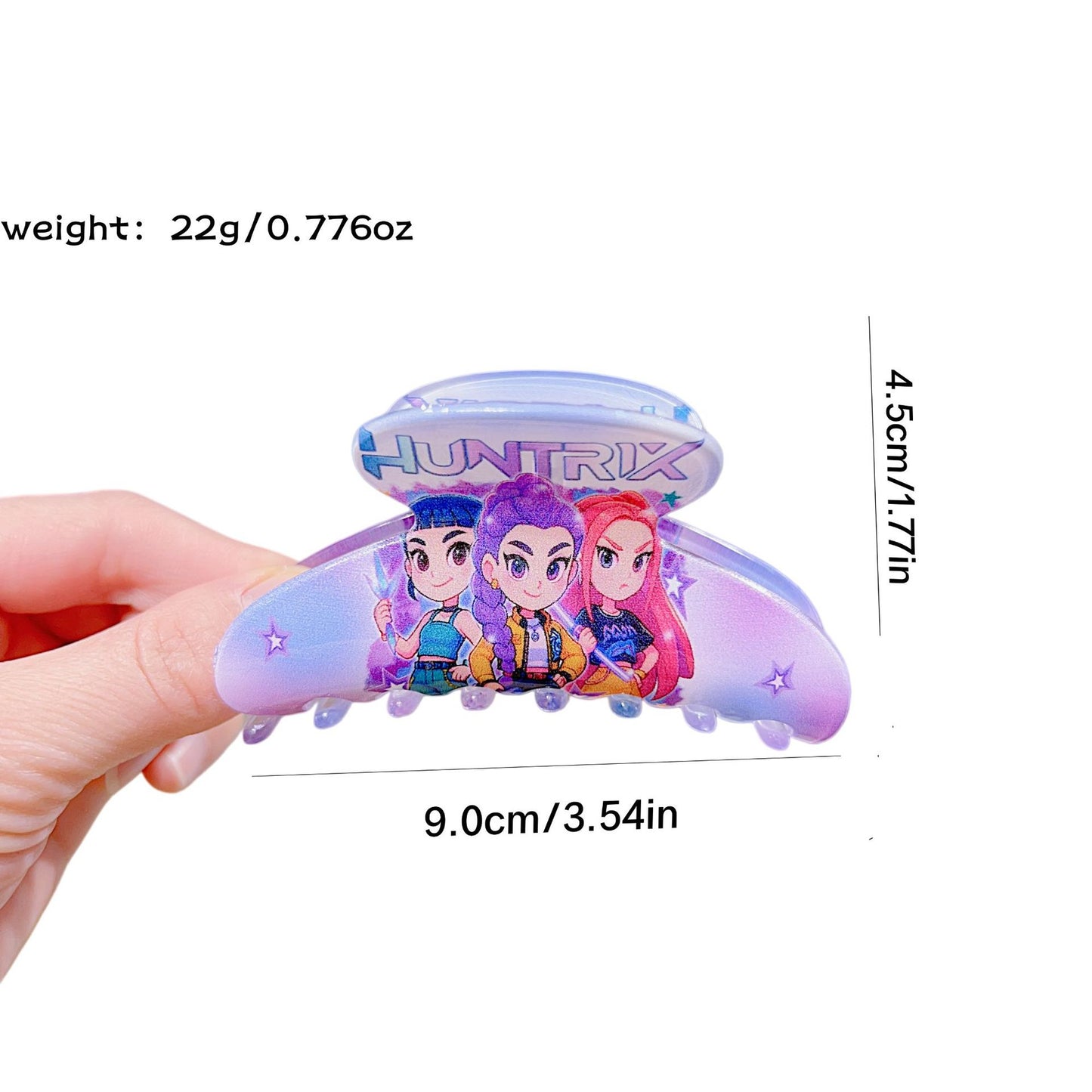 K-Pop Demon Hunters Plastic Barrettes Hair Claw Clip Trendy Fan Merch Accessory