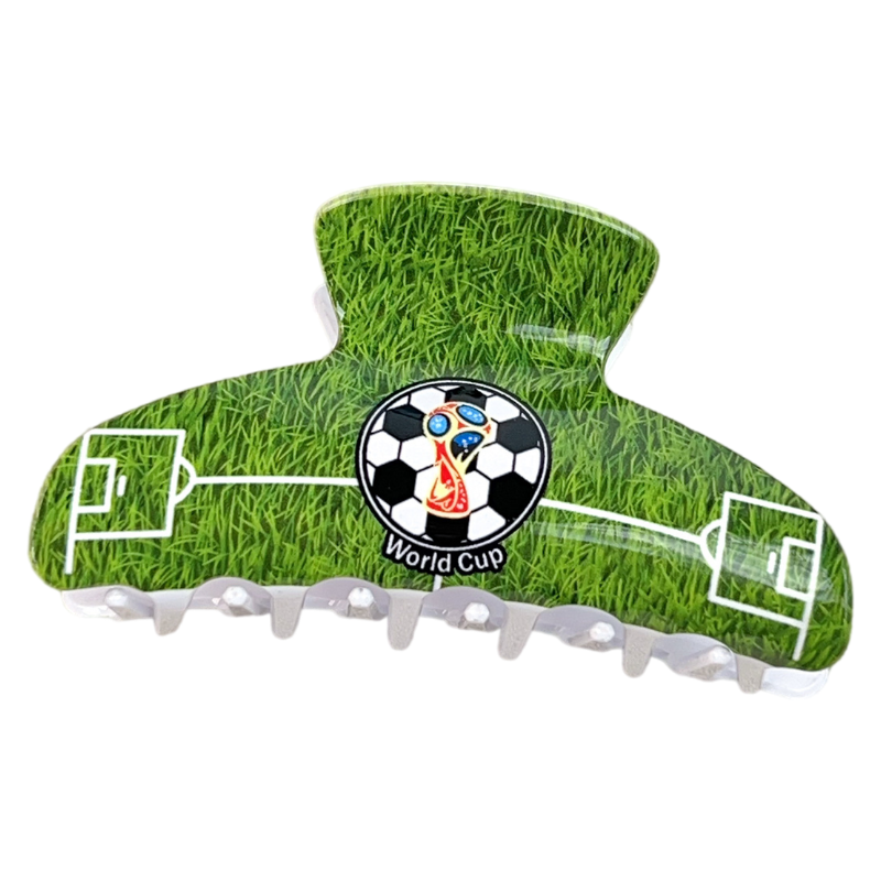 2026 World Cup Women’s Hair Claw Clip Soccer Theme Shark Clip Hair Accessory