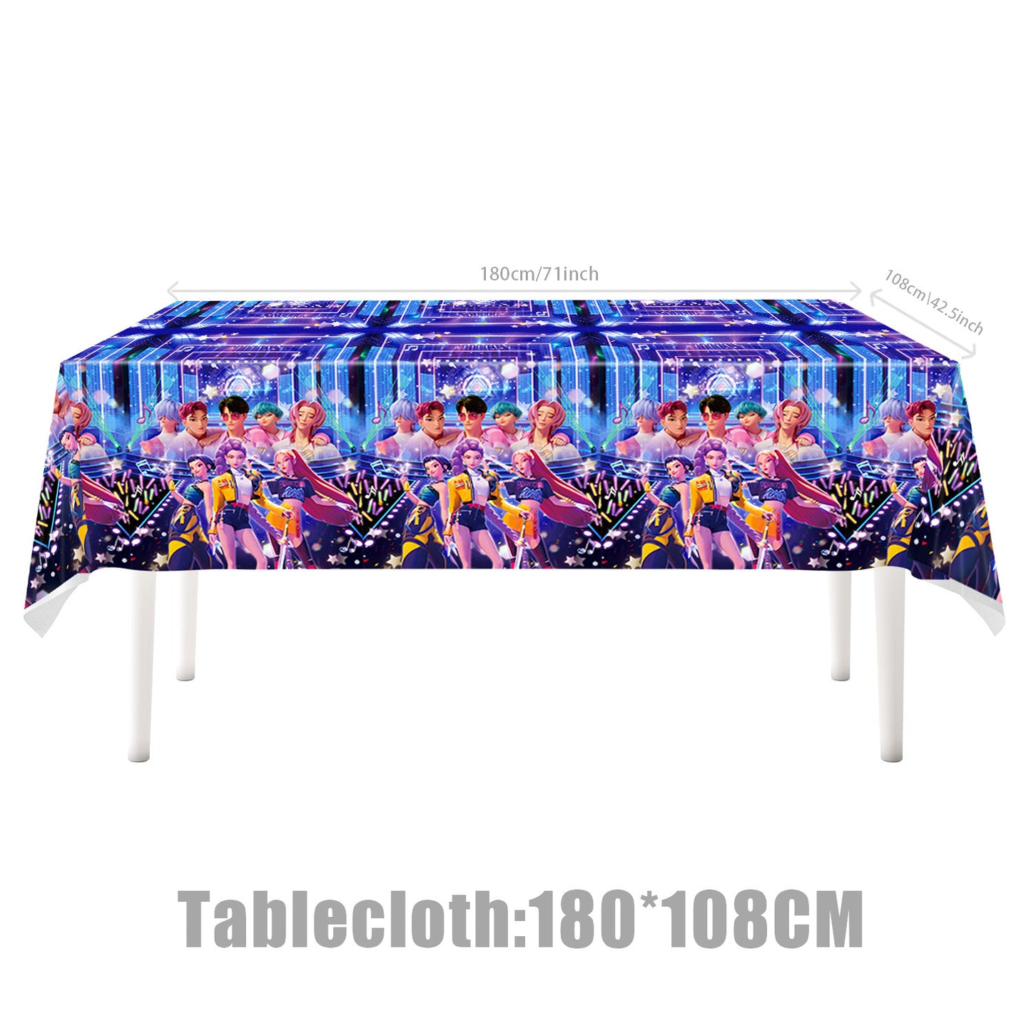 Demon Hunters & Saga Boy Band Birthday Party Supplies Themed Tableware and Decorations