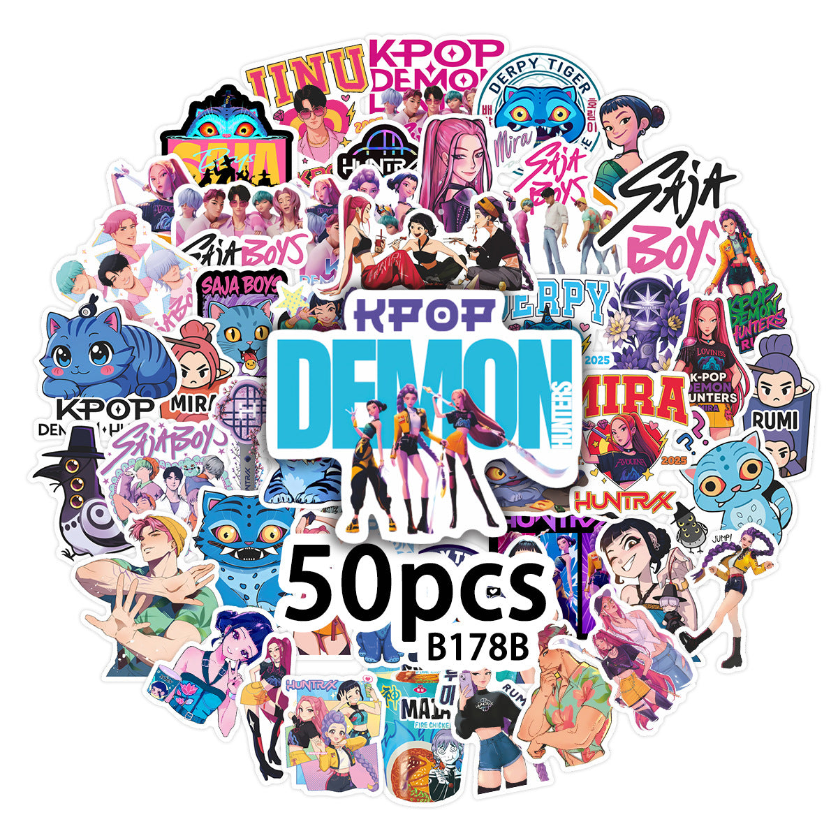 KPOP Demon Hunters Saja Boys Stickers Character Decals DIY Scrapbooking & Craft Supplies
