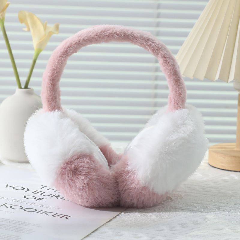 Winter Fuzzy Ear Muffs Warm Plush Earmuffs for Cold Weather Cozy Frost-Proof Ear Warmers