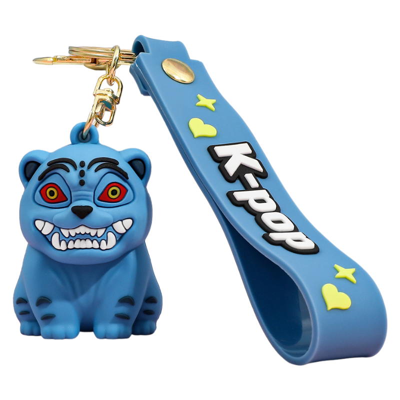 K-Pop Demon Hunters PVC Silicone Keychain Backpack Charm Trendy Merchandise Gifts