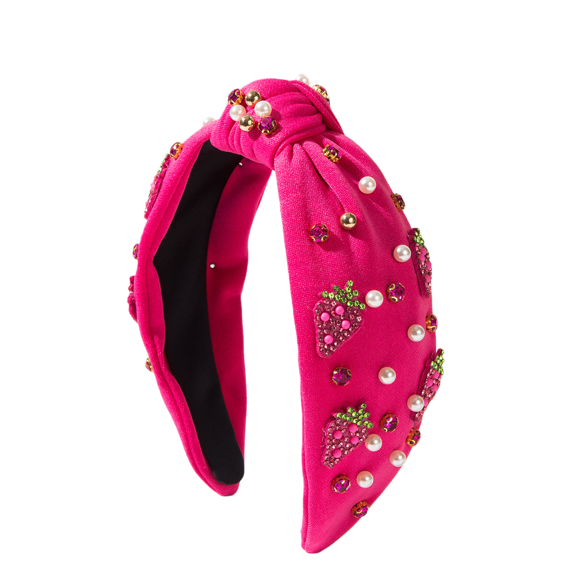 Girls Spring/Summer Rhinestone Cherry Heart Strawberry Headband Creative Hair Accessory