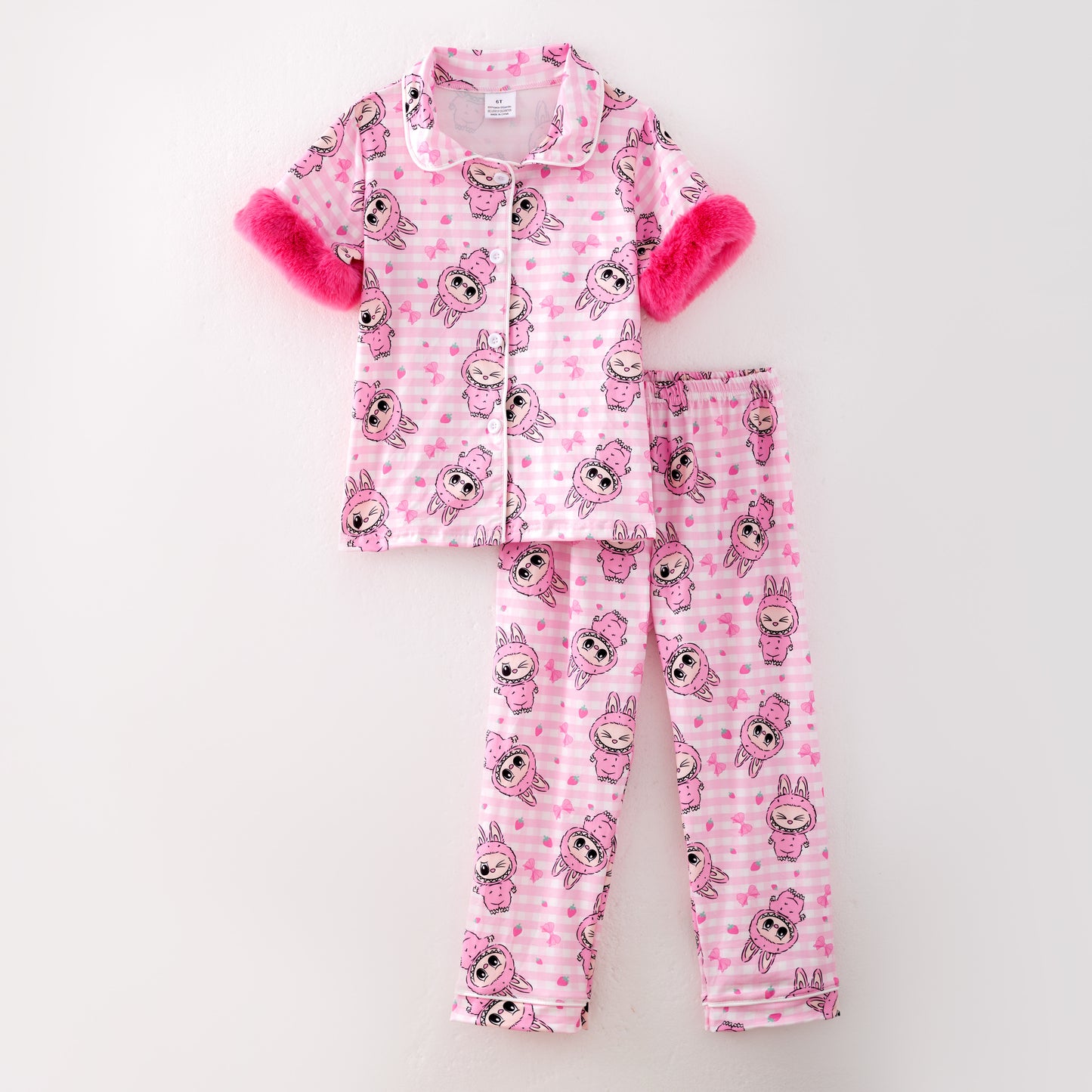 Mommy And Me Fall Labubu Cozy Fur Pajamas Set