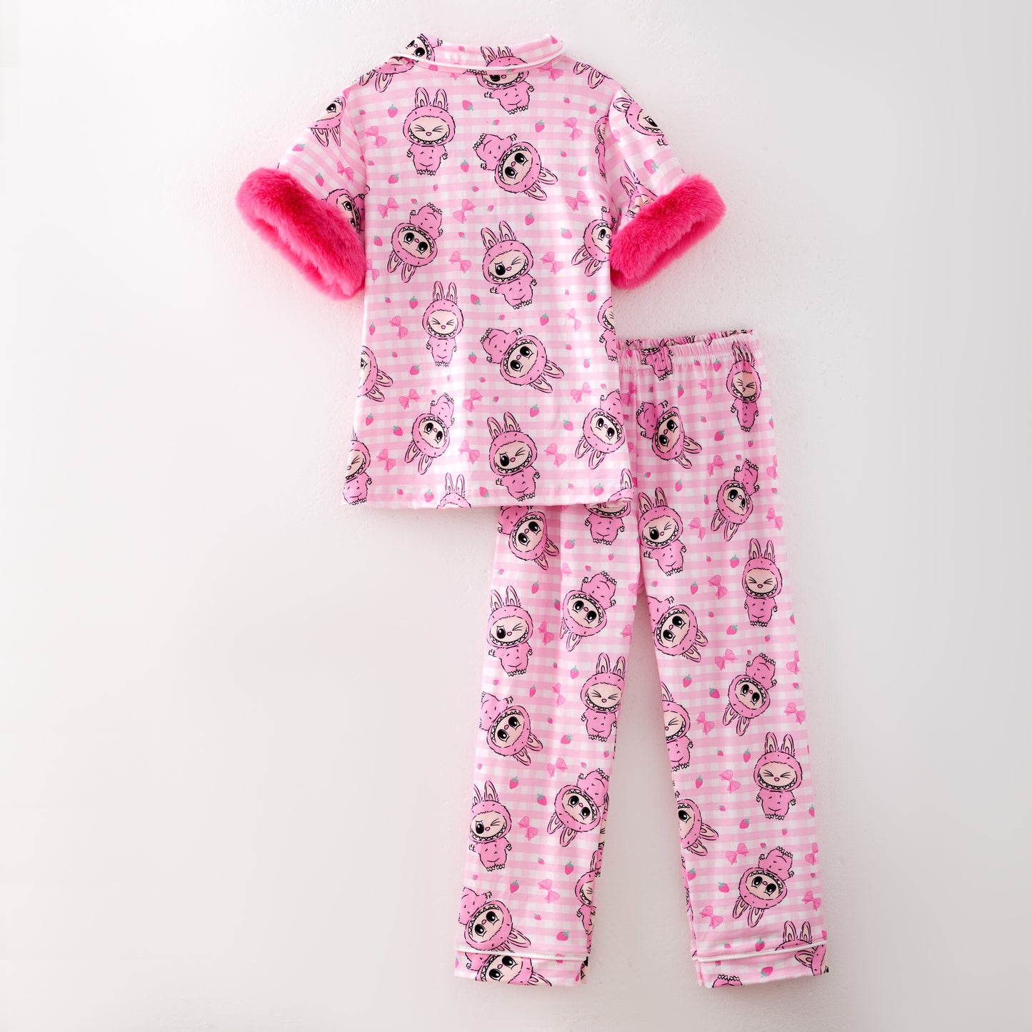 Mommy And Me Fall Labubu Cozy Fur Pajamas Set