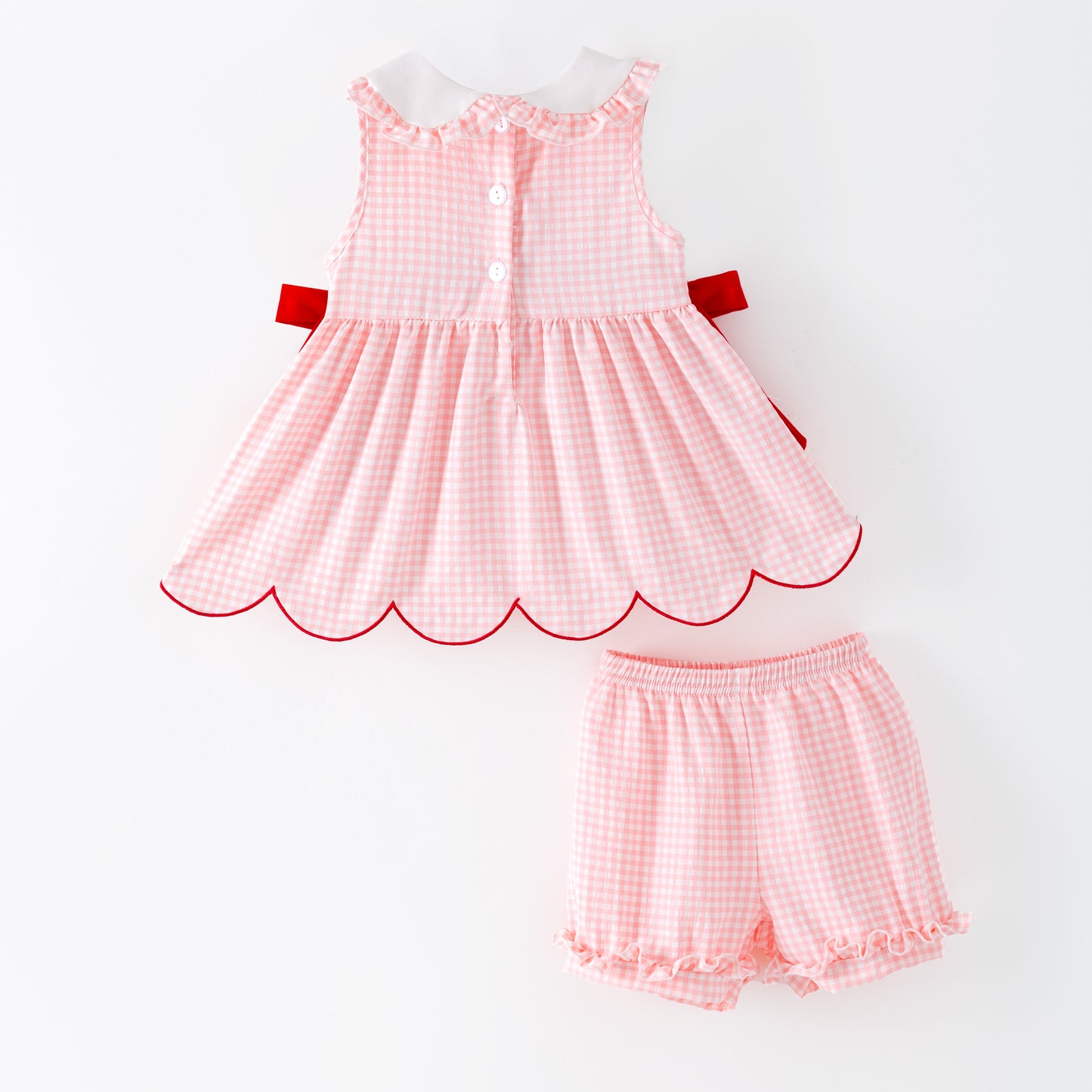2026 Spring Strawberry Season Embroidery Smock Outfits