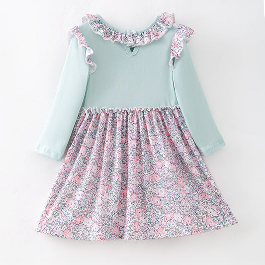 Halloween Spook-tacular Embroidered Pumpkin Dress