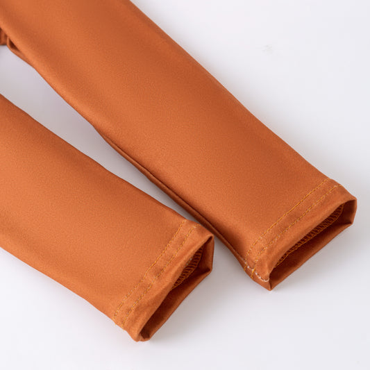 Girls 2 Pieces Fall Autumn Floral Print Top + Pant Set