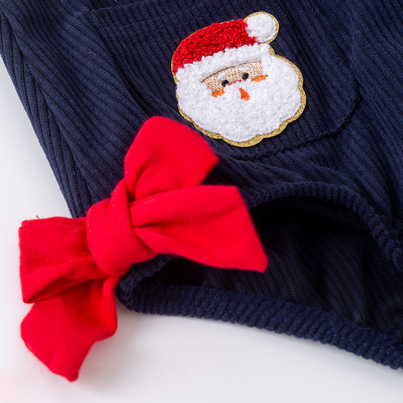 Gingerbread & Santa Corduroy Set – Baby Holiday Romper Outfit