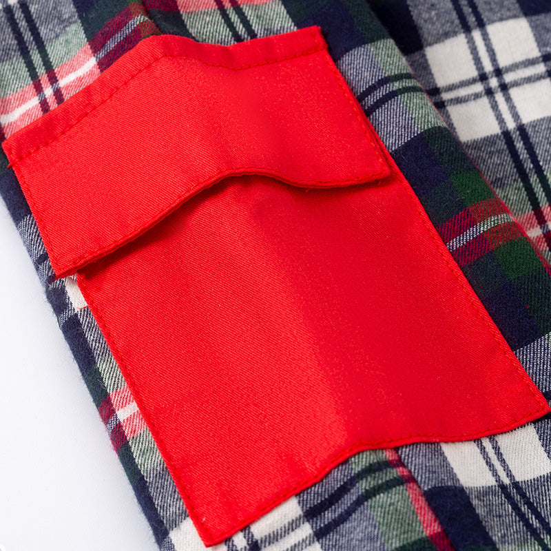 Christmas Sibling Matching Outfits – Red Plaid Smocked Collection
