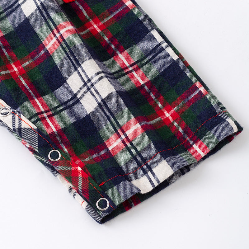 Christmas Sibling Matching Outfits – Red Plaid Smocked Collection