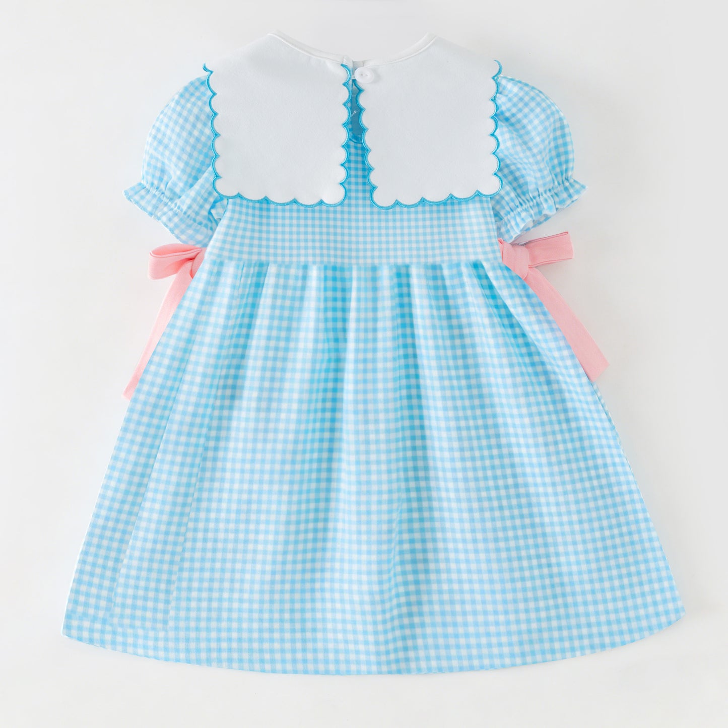 Blessed Easter Cross Embroidered Dress Set | Spring Kids Collection