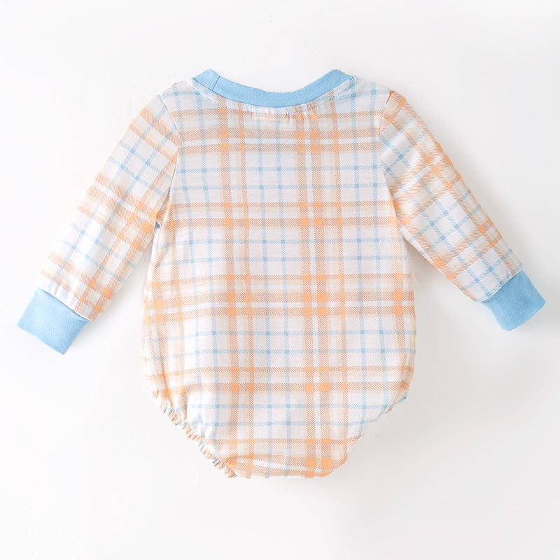 Thanksgiving Boys Smocked Outfit Set – Turkey Embroidery Sibling Collection