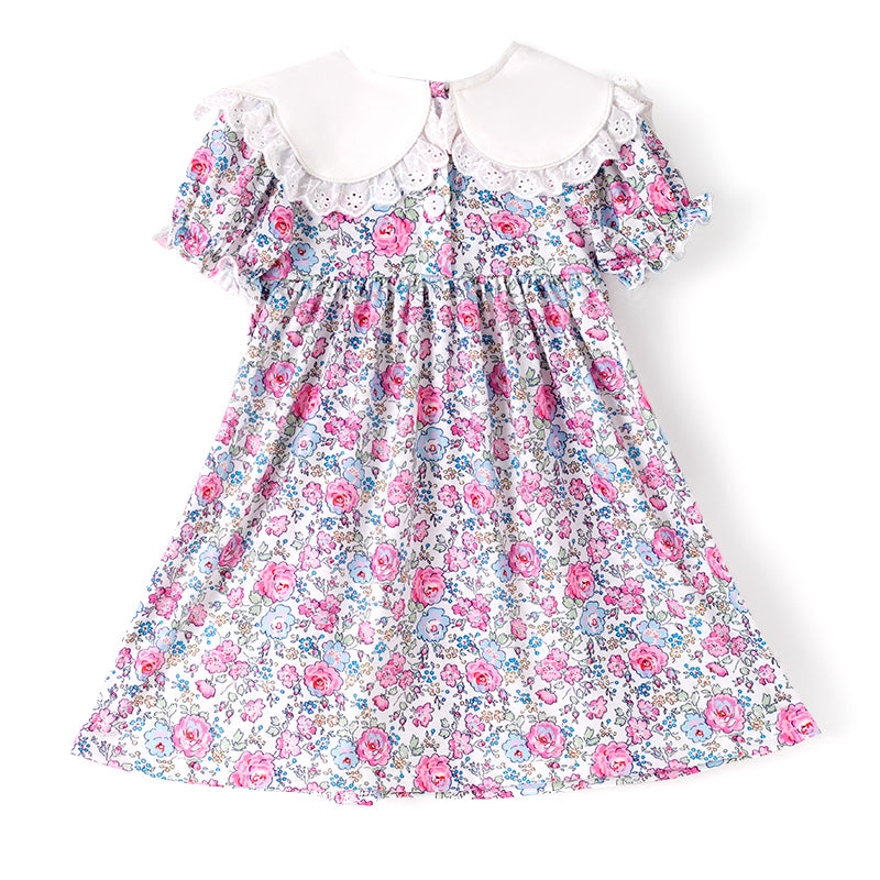 Fall Thanksgiving Girls Smocked Outfit Set – Pumpkin Embroidery Floral Sibling Collection