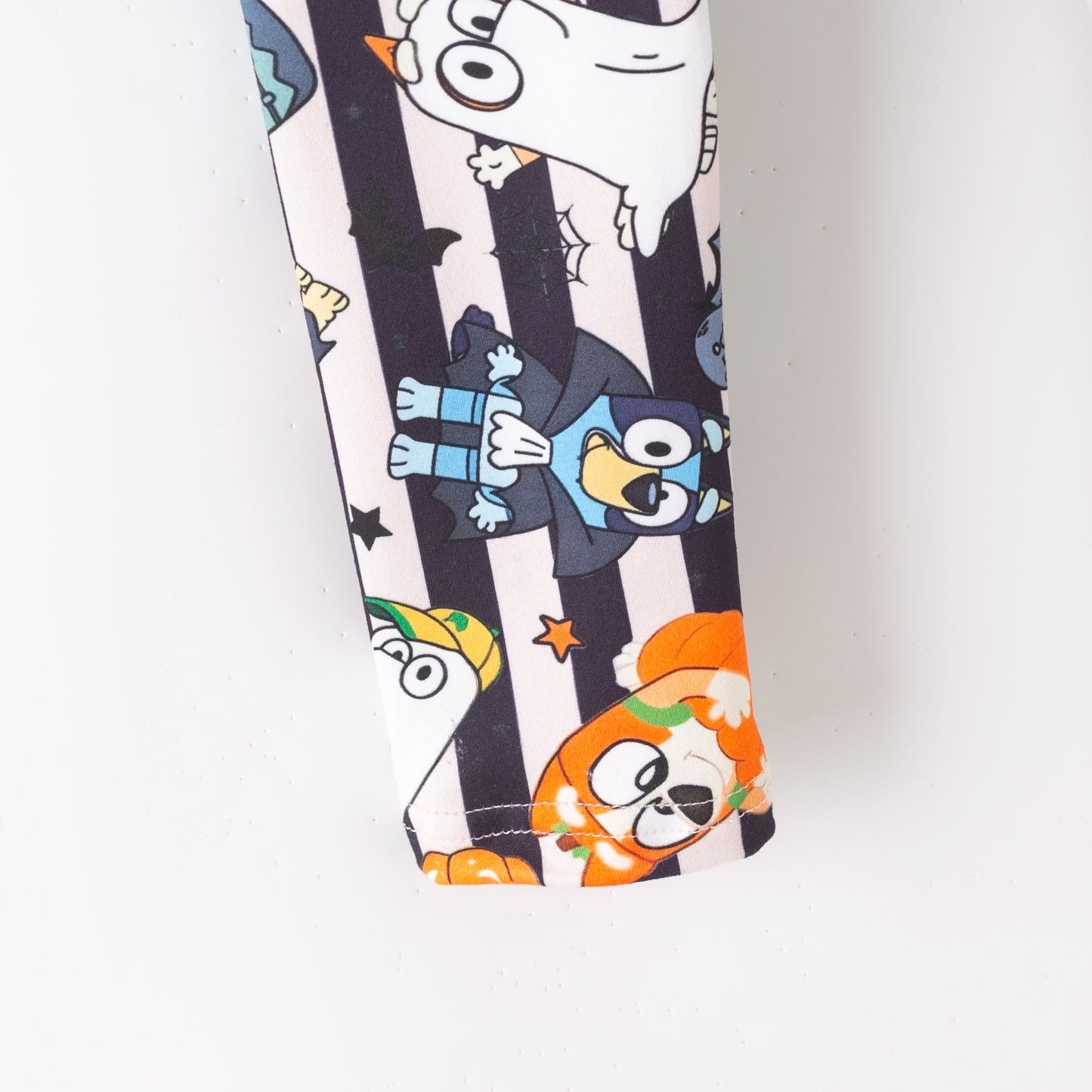 Girls Halloween Pumpkin Ghost Bluey Print Leggings