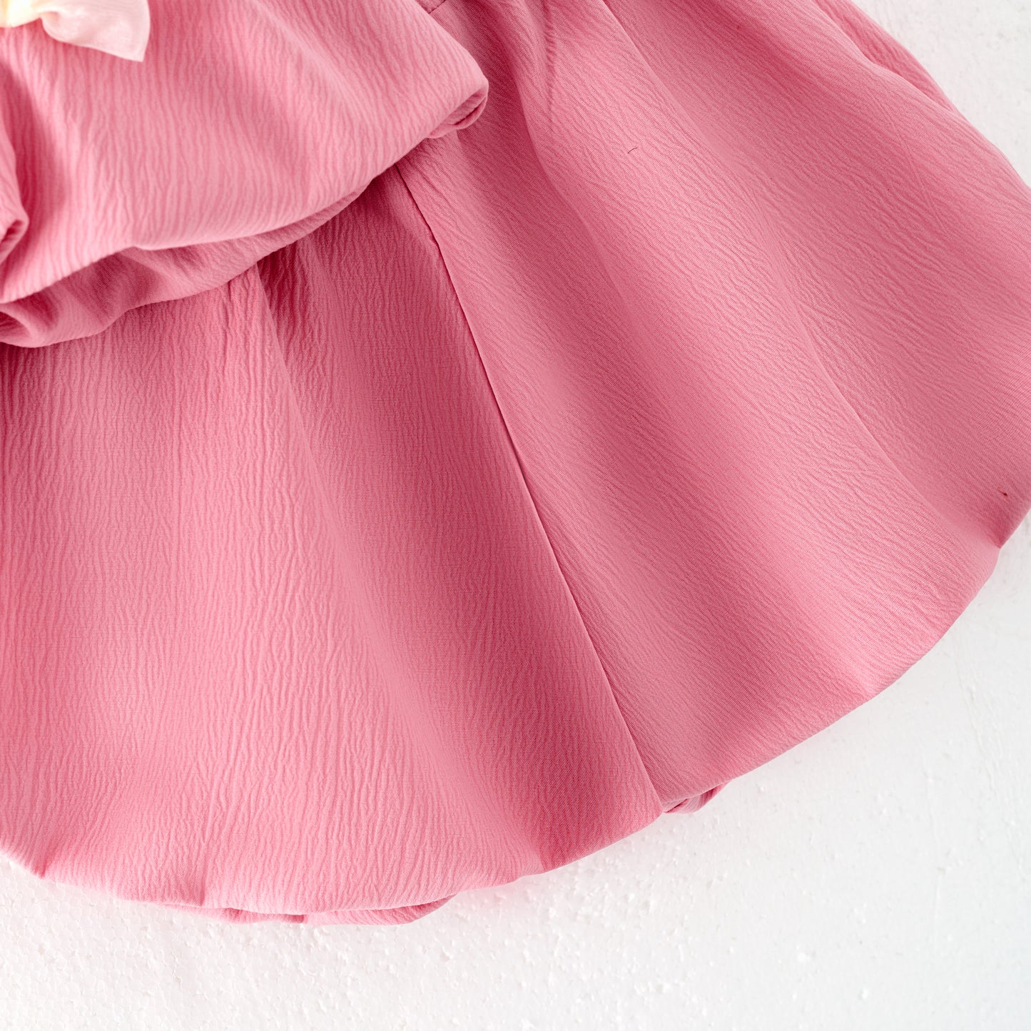 Girls Summer Pink Bow Fashion Cute Short Set