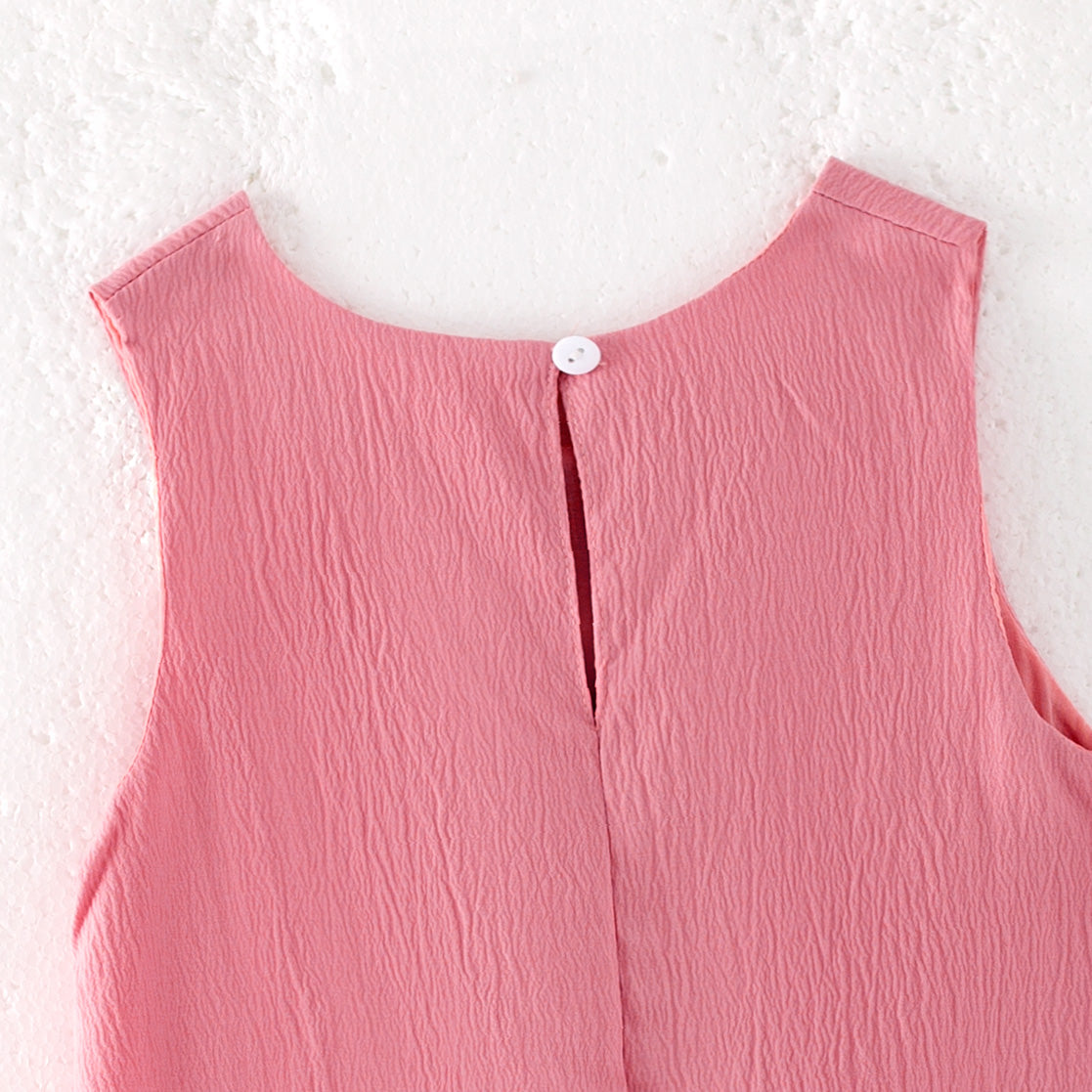 Girls Summer Pink Bow Boutique Fashion Dress