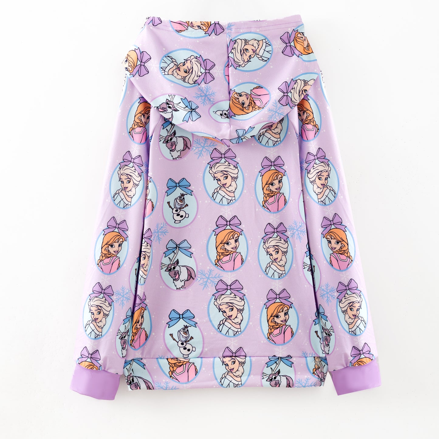 Girls 2025 Fall Kpop Demon Hunter Purple Dress & Hoodies