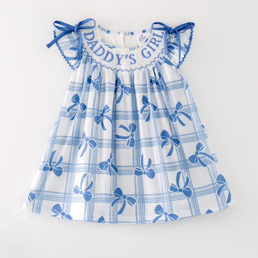 Kids "DADDY'S GIRL/BOY" Embroidered Smocked Matching Clothes