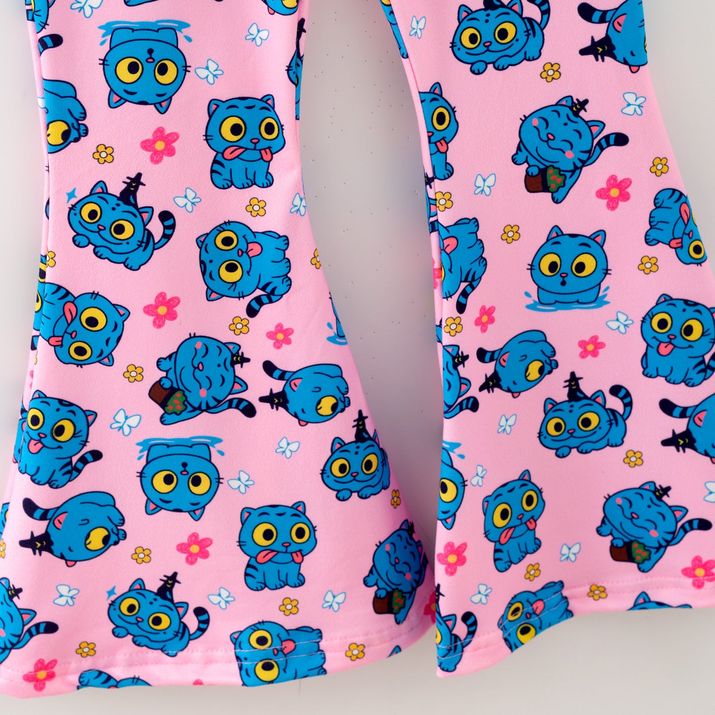 Girls 2025 Fall Kpop Demon Hunter Print Bell Pant Set