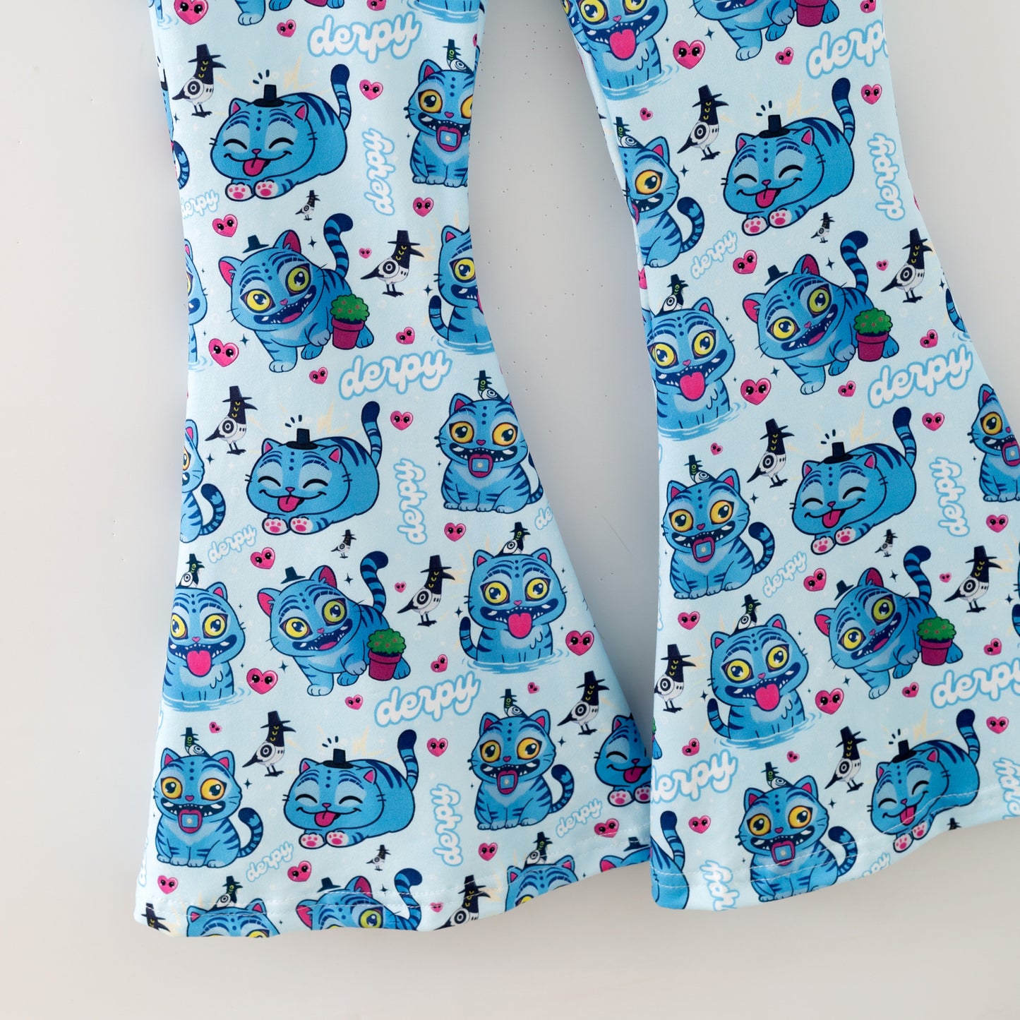 Girls 2025 Fall Kpop Demon Hunter Print Bell Pant Set