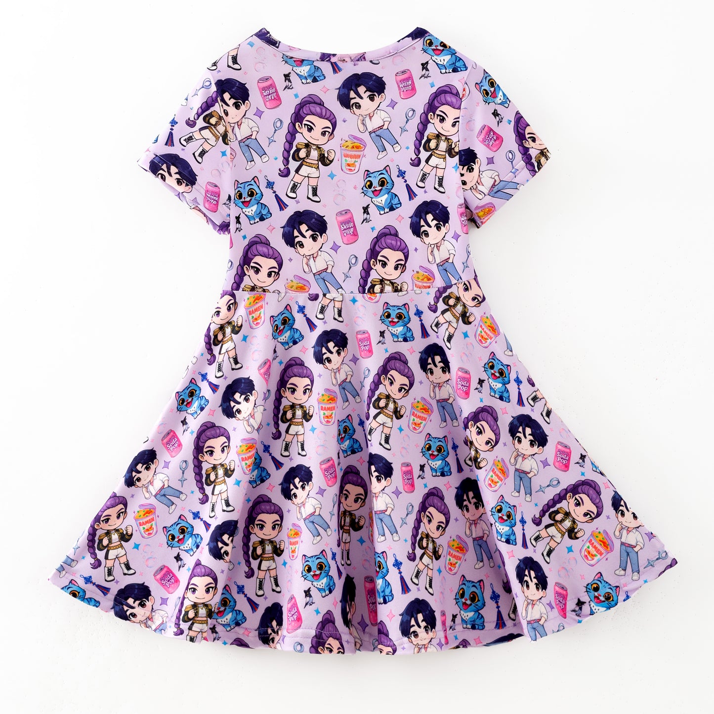 2025 Fall Popular Kpop Demon Hunter Soft Twirl Dress