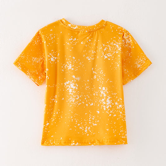 Boys Back To School "I AM SMART" Yellow Print T-Shirt