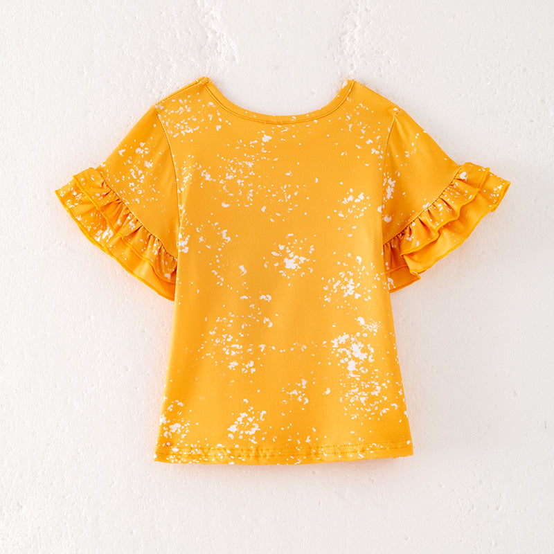 Girls Back To School "I AM SMART" Yellow Print T-Shirt