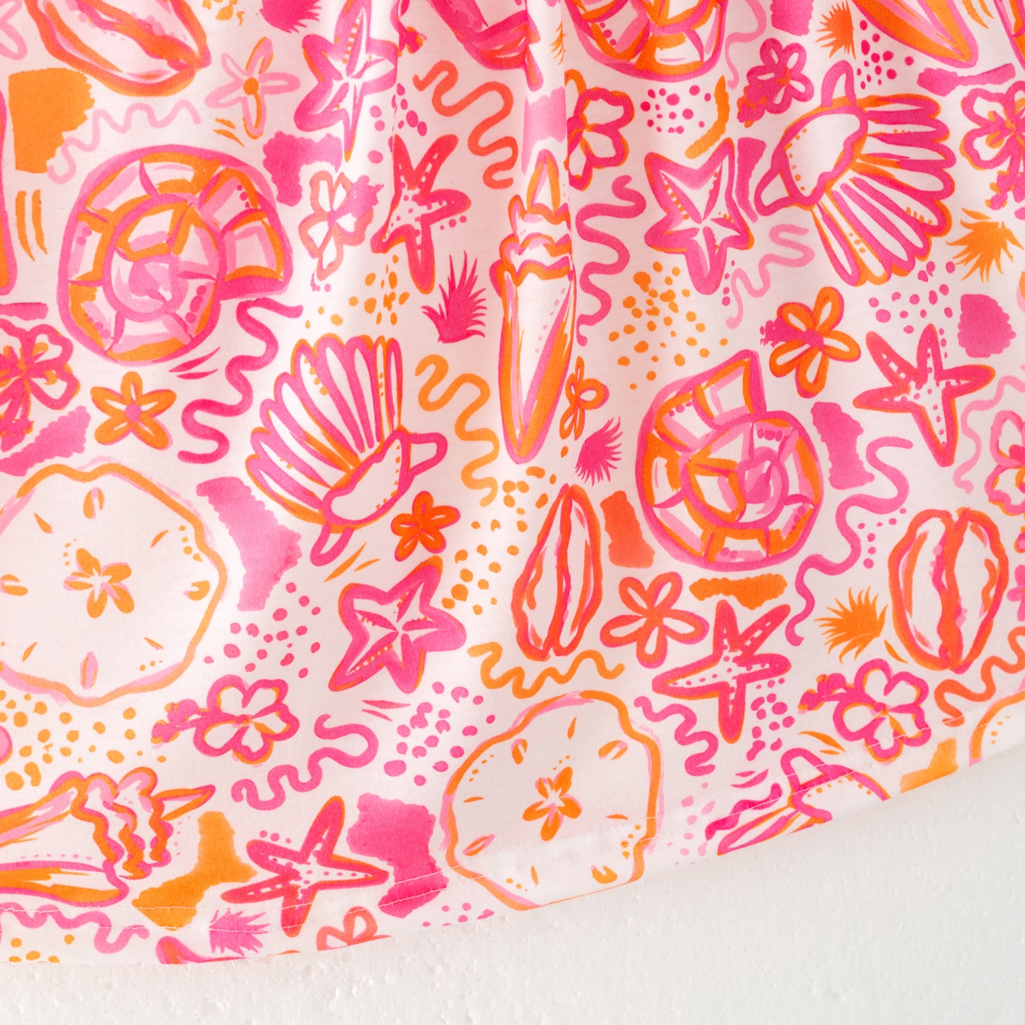 Girls Summer "BEACH BABE"Smocked Embroidered Dress