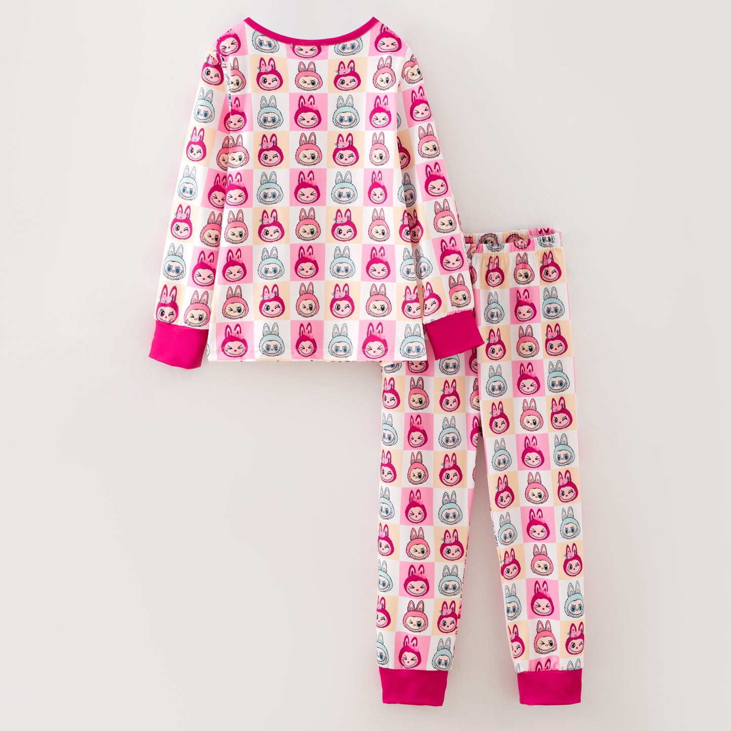 Girls Fall Cartoon Cute Pajamas Set