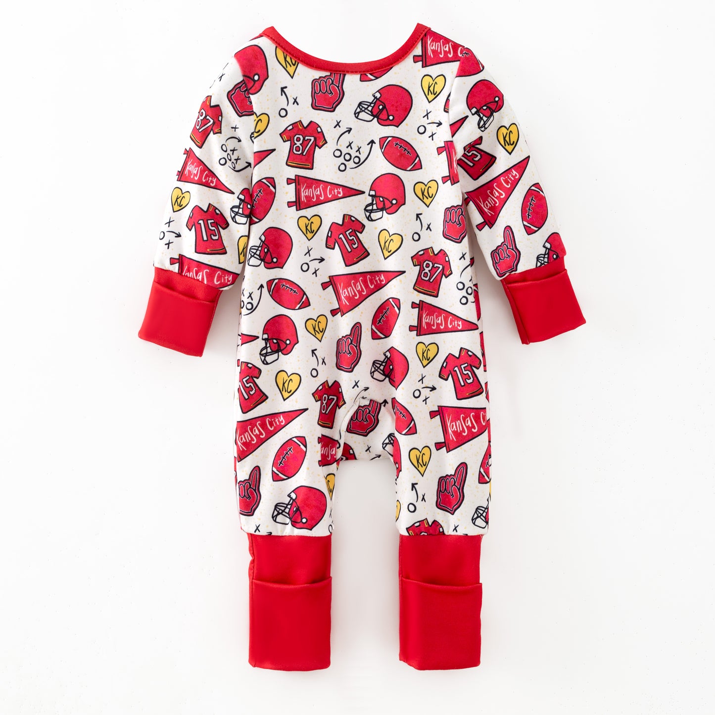 2025 Fall Christmas Zipper Romper Kansas City Collection Set