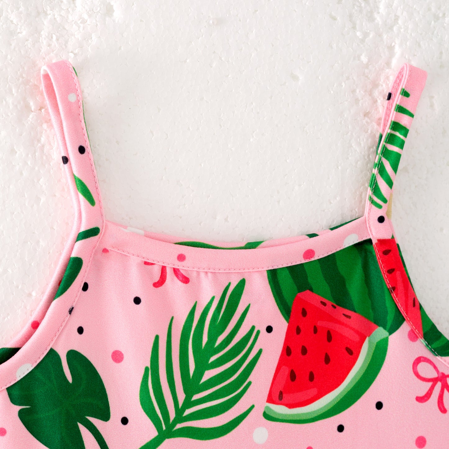 Girls Summer Watermelon Print Soft Fashion Dress