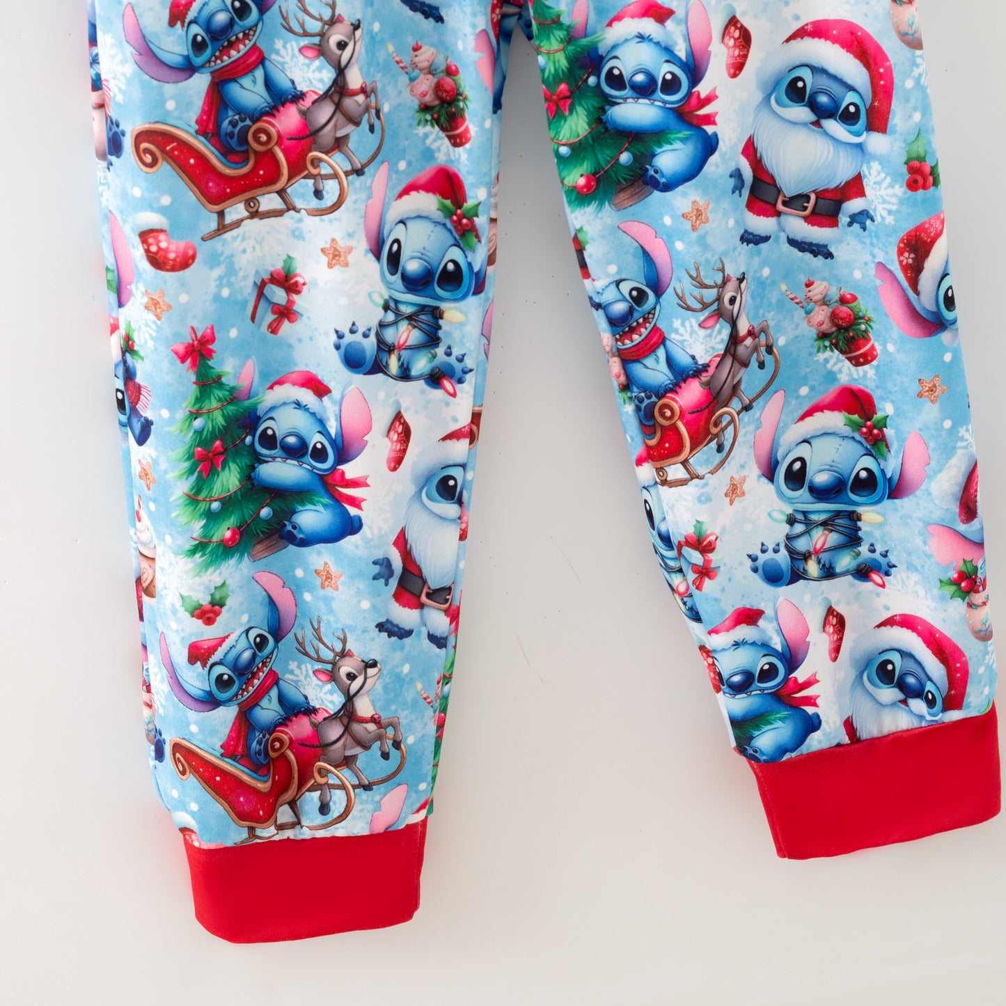 Boys Winter Christmas Santa Cartoon Cozy Pajamas Set
