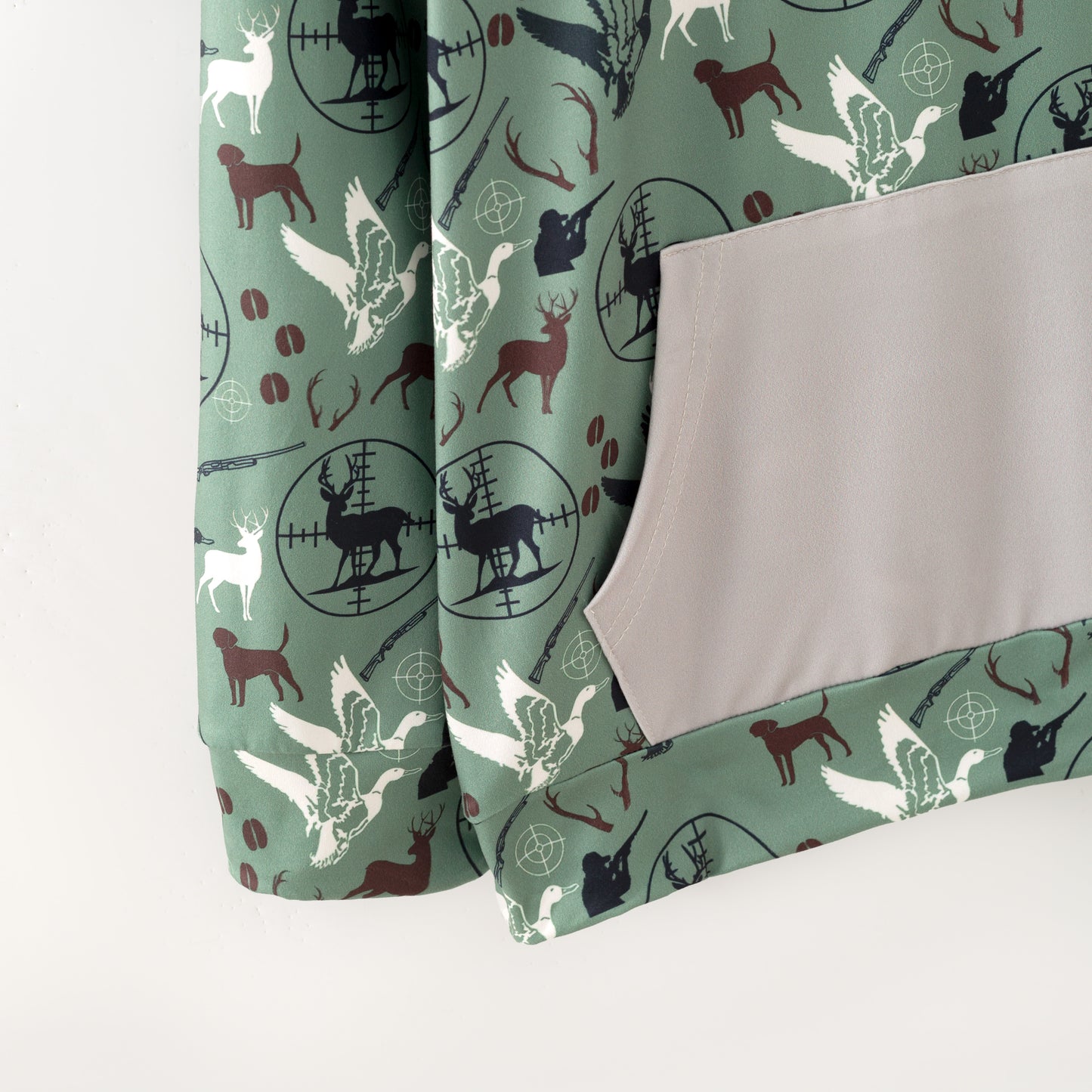 Boys Fall Winter Camo Animal Print Pocket Hoodies