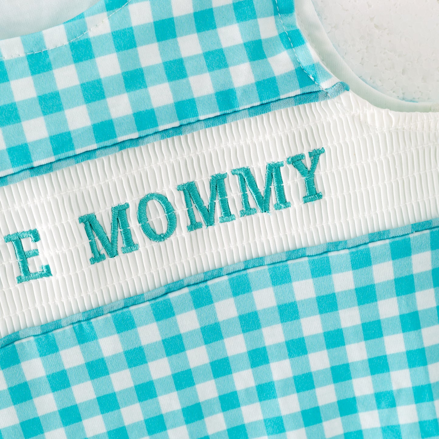 Kids "I LOVE MOMMY" Embroidered Smocked Matching Clothes