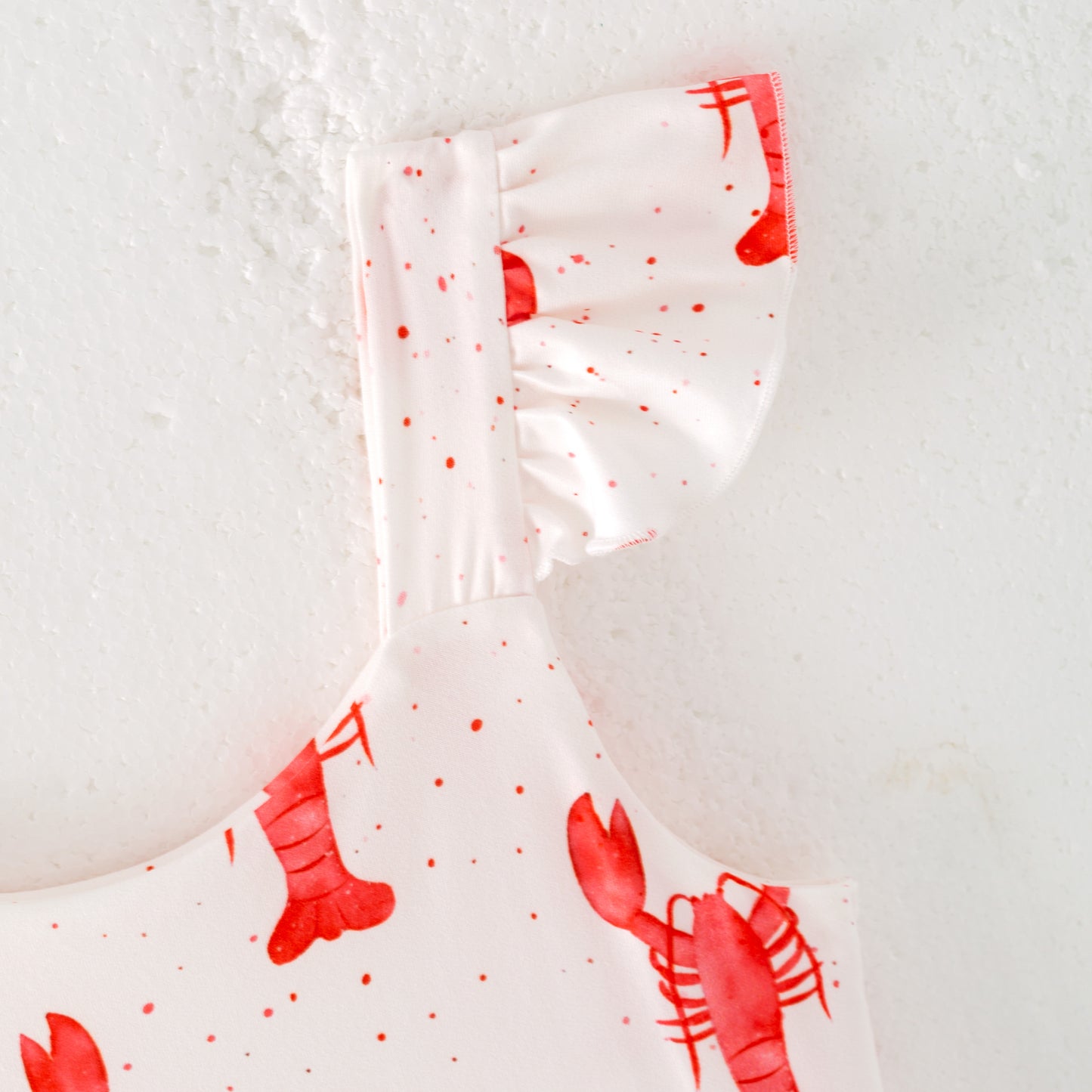 Girls Summer Lobster Print Patchwork Dress