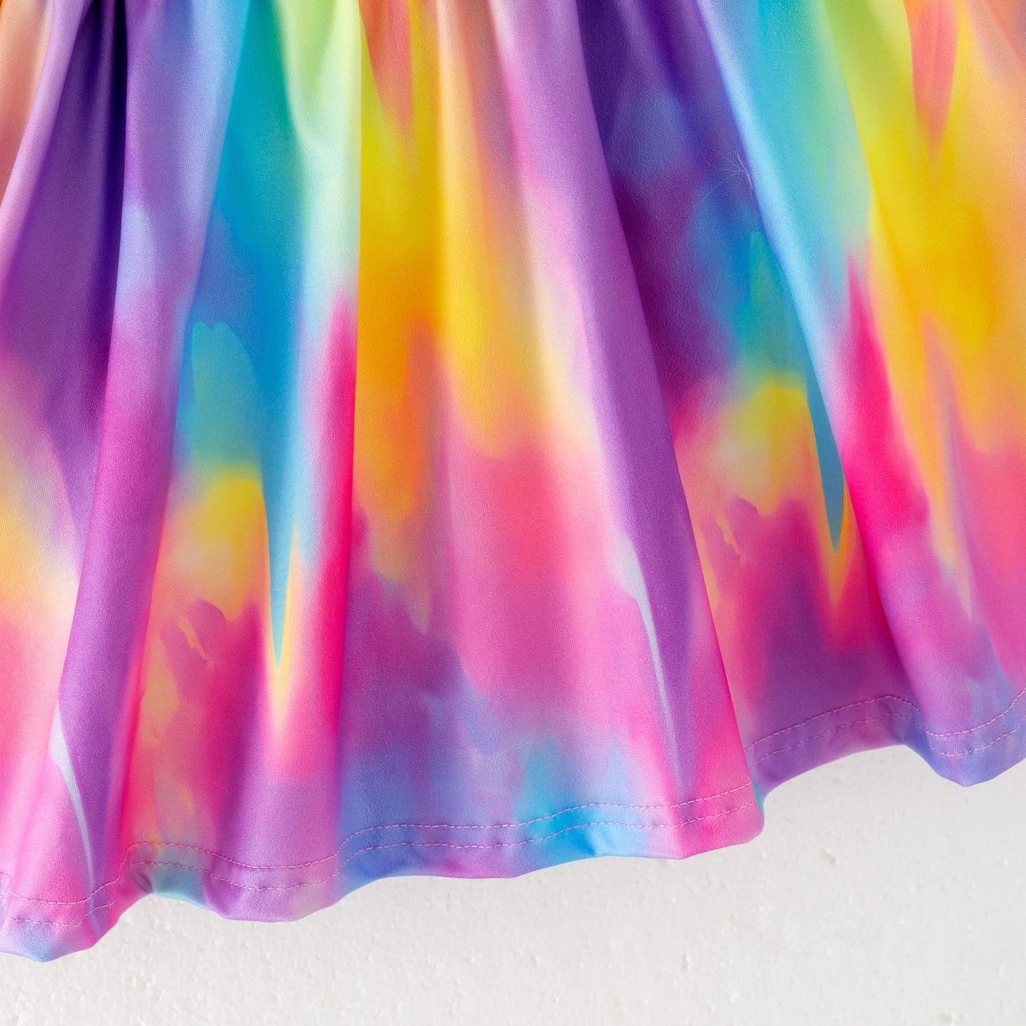Girls Summer Outdoor Tie-Dye Athletic Skirt