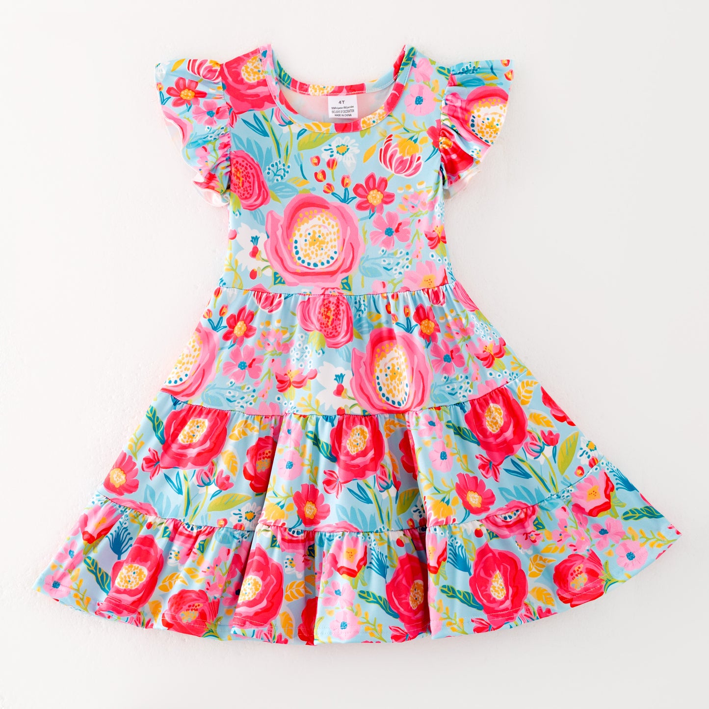 Mommy And Me Mother's Day Flower Print Dress