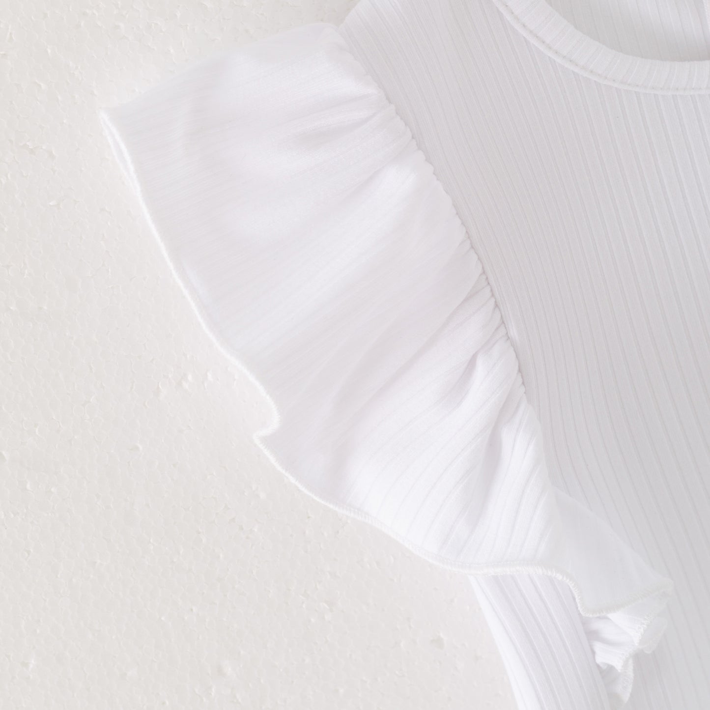 Girls Summer White Soft Top Yellow Floral Print Skrit Set